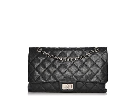 chanel 255 caviar|Chanel Reissue 2.55 Flap Quilted Diamond 227 Black .